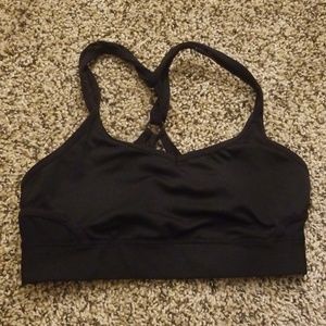 Black sport bra